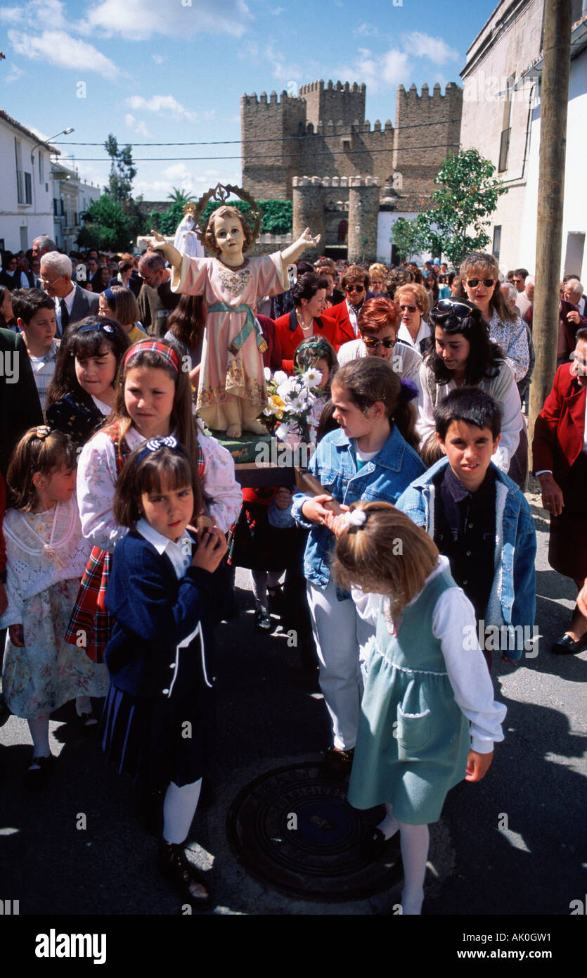 Procession / Monroy / Prozession Stock Photo