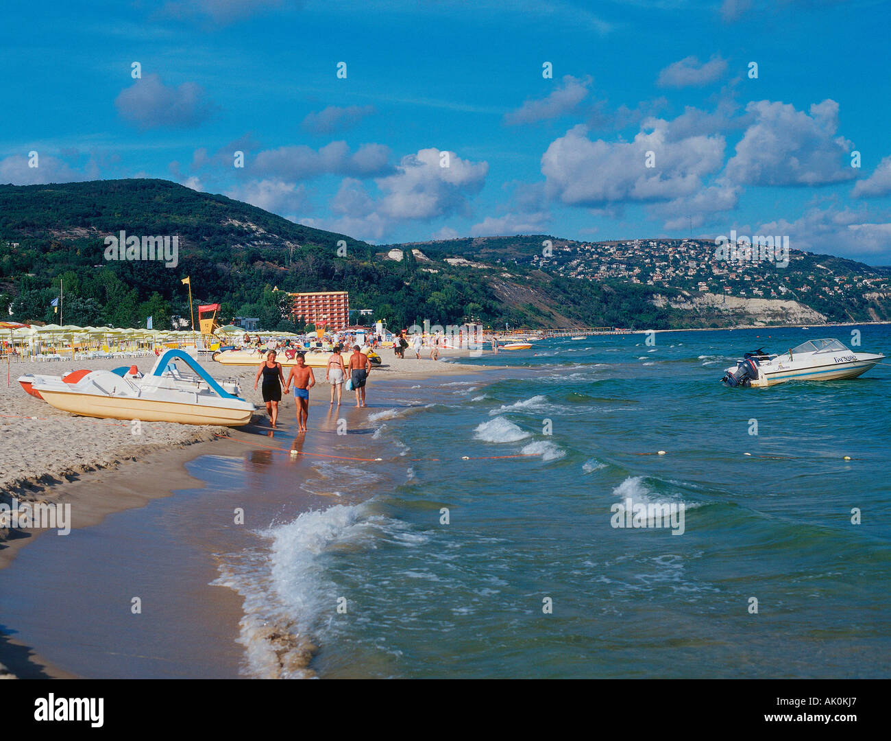 People at beach / Albena Stock Photo - Alamy