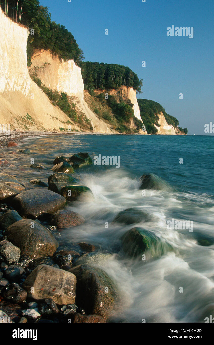 Chalk Cliff Coast Stock Photo Alamy