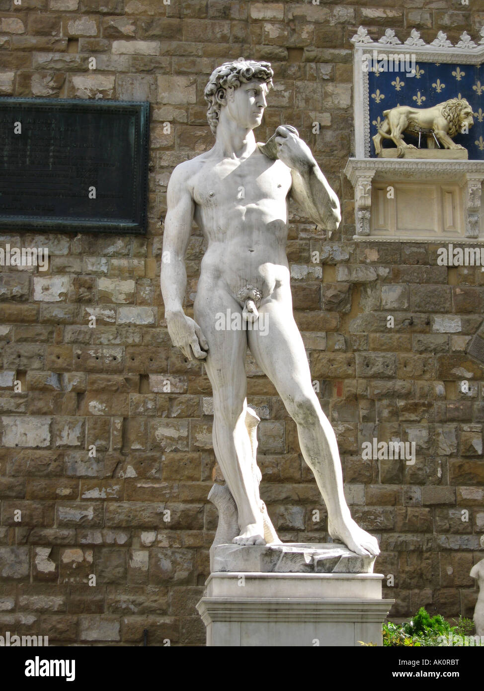 Italy Florence Firenze David Michel Angelo statue Stock Photo