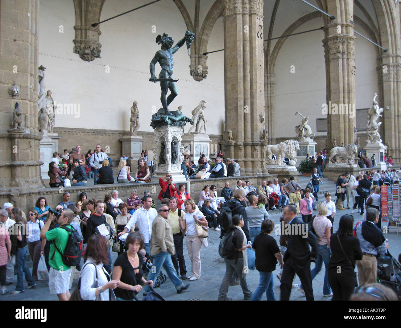 Perseus Benvenuto Cellini statue Italy Stock Photo