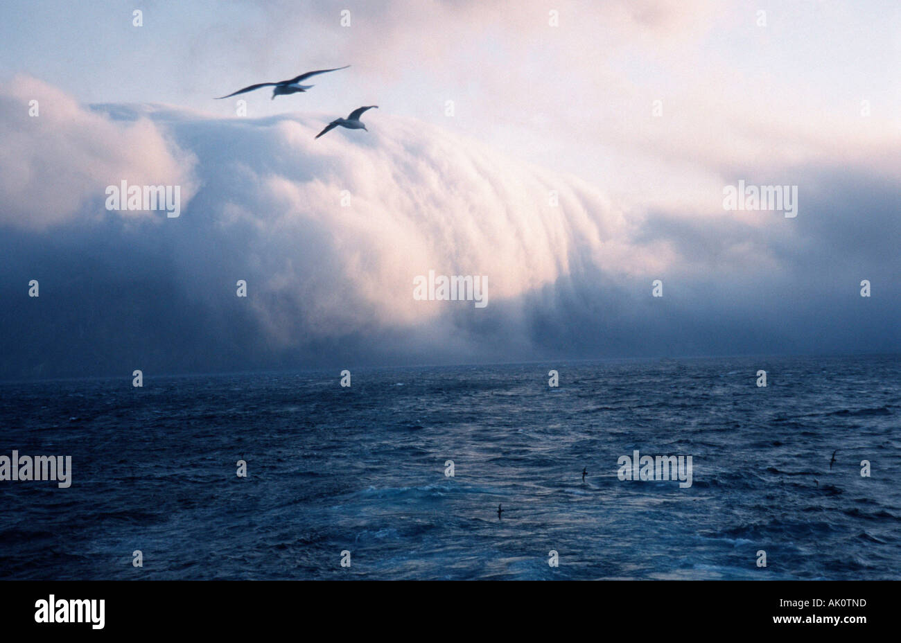 Clouds over the sea Stock Photo