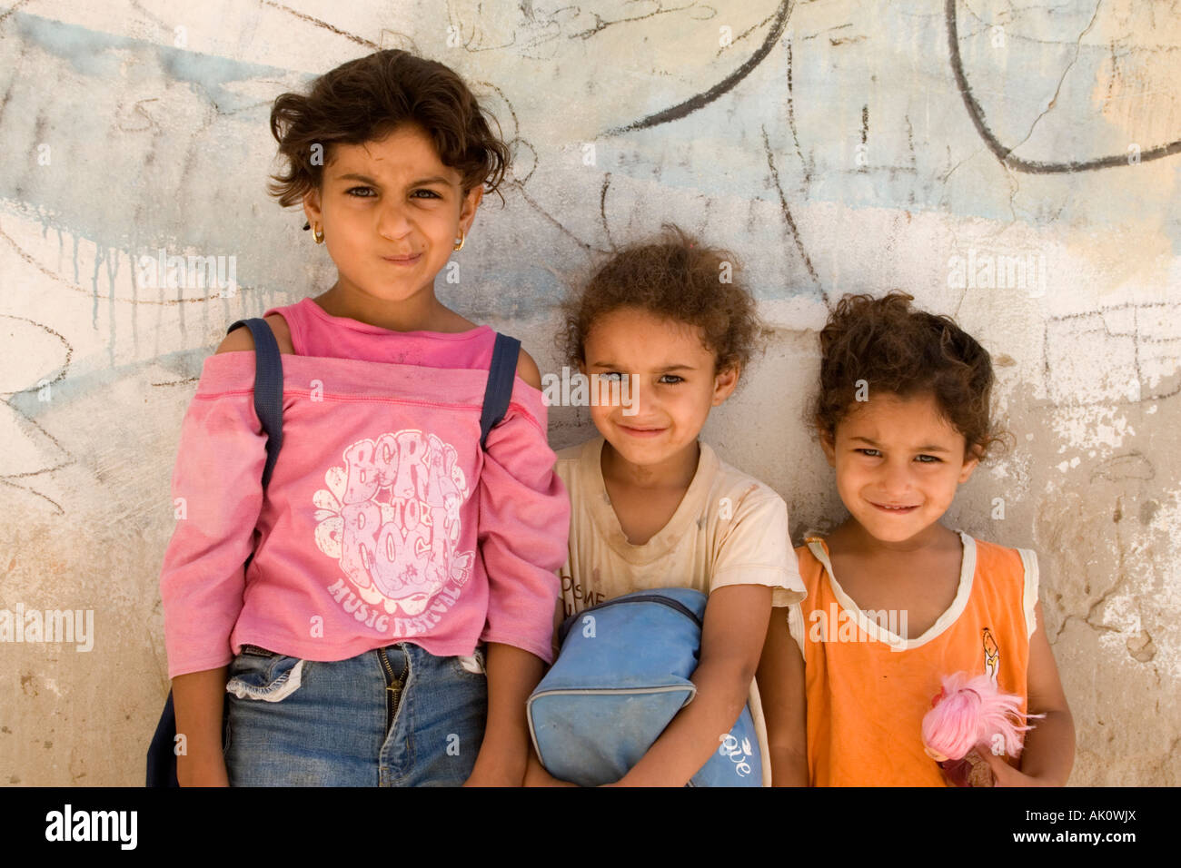 Tripoli, Libya. Libyan Girls, Medina Stock Photo
