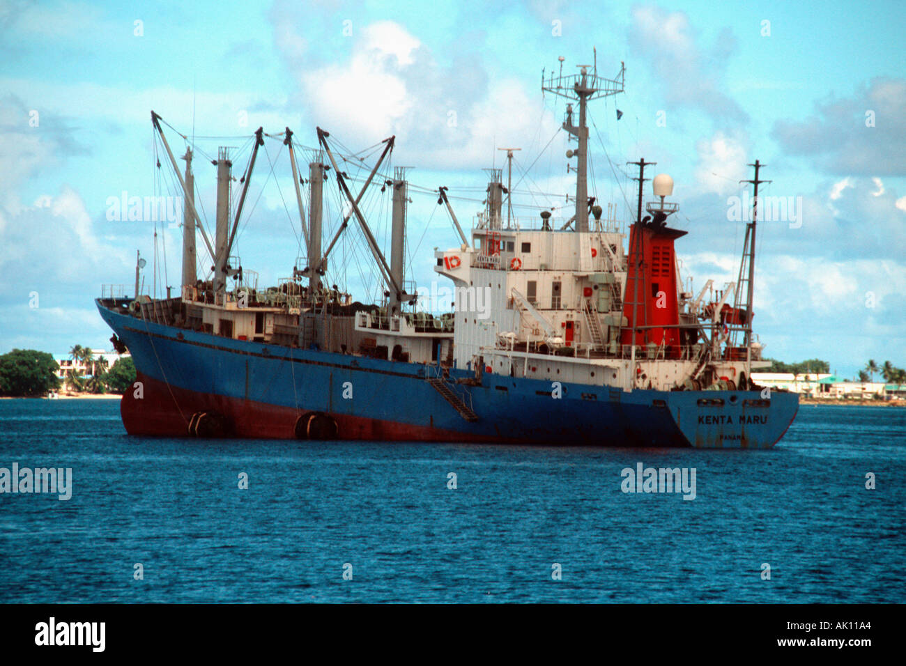 Sinking ship Majuro Marshall Islands N Pacific  Stock Photo