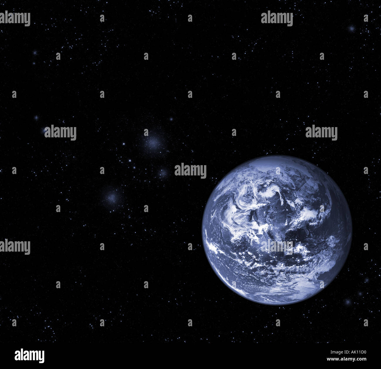 Satellite image of The earth from Space Americas prominent Stock Photo ...