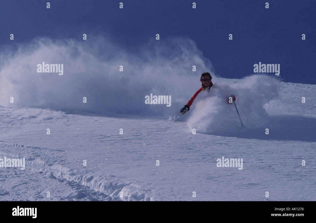 Archival photo of a skier circa approximately 1988 Stock Photo Alamy