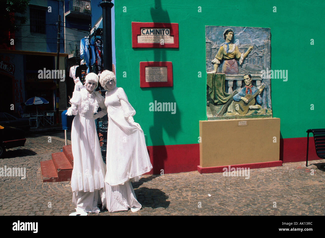 Street artists / Caminito Stock Photo