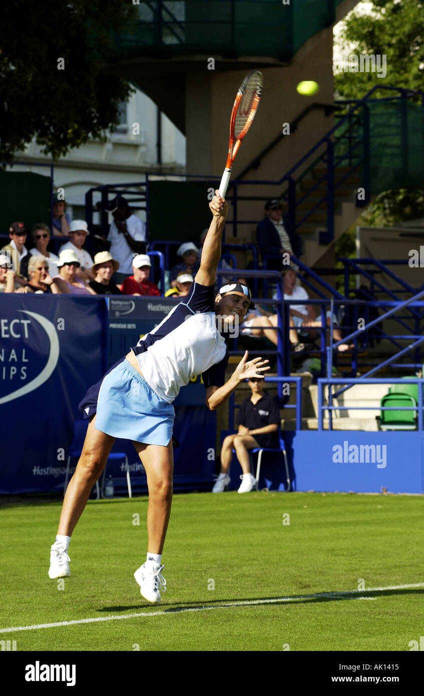 WTA TOUR EASTBOURNE 160603 CONCHITA MARTINEZ ESP Stock Photo