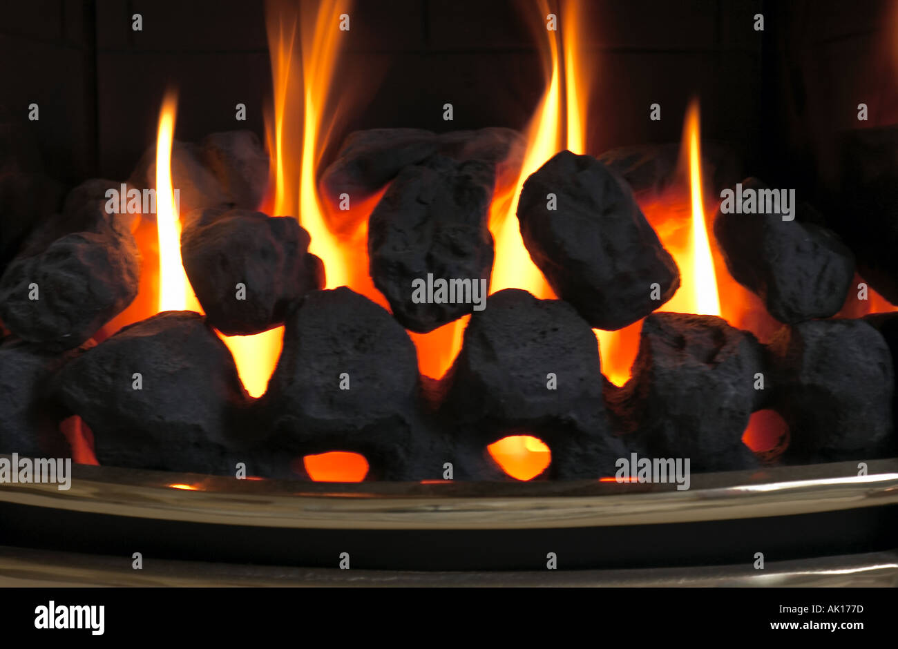 Fireplace Stock Photo