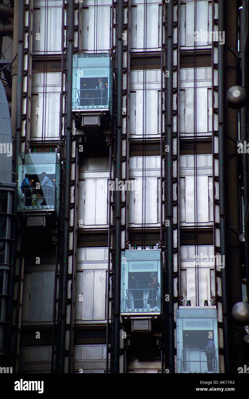 Picture Idea: Lloyds Building With Exterior Elevators Hi Res Stock Photography And