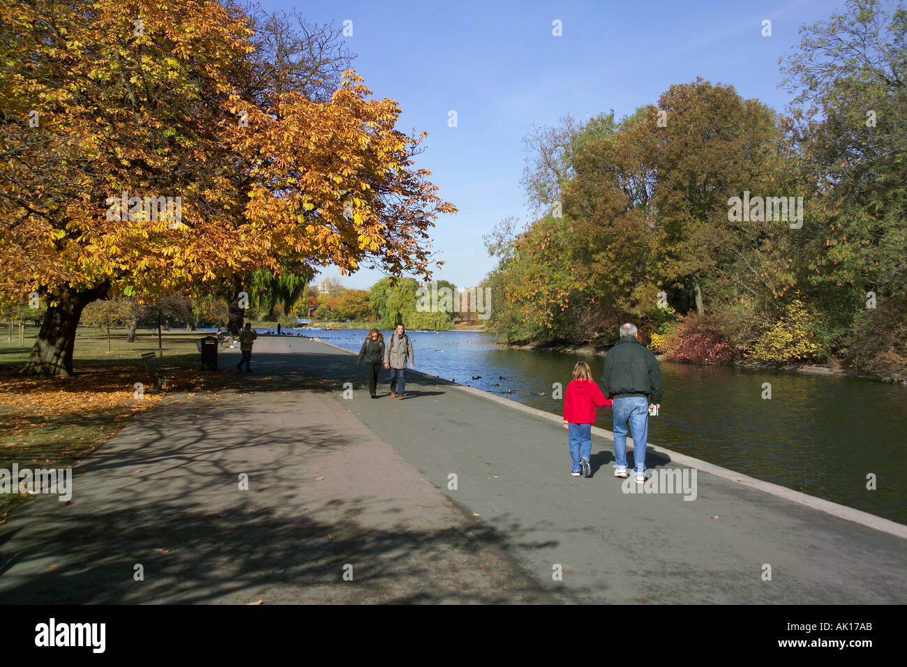 UK London Regents Park in autumn Stock Photo