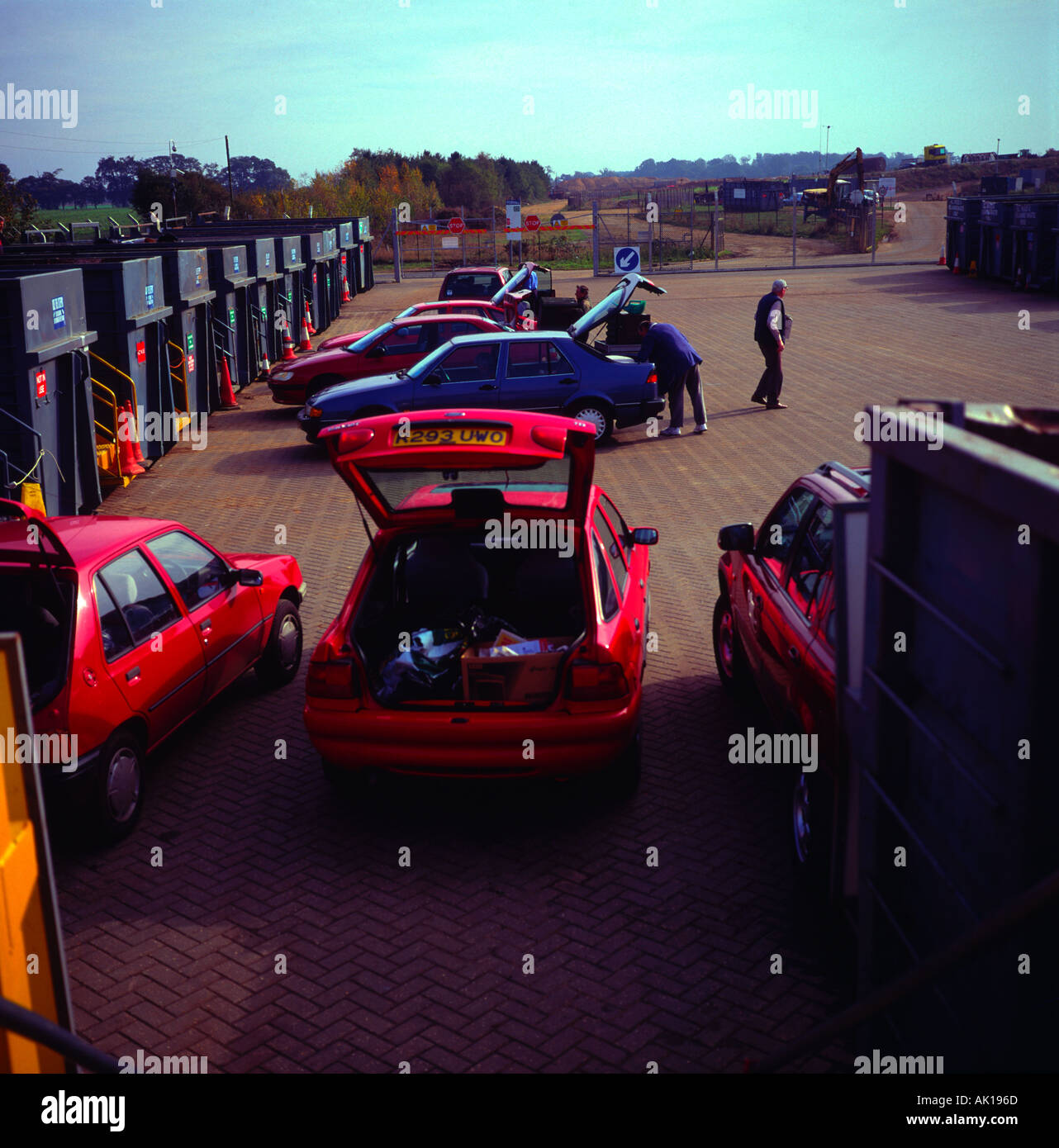 Recycling centre Ipswich Suffolk England Stock Photo Alamy