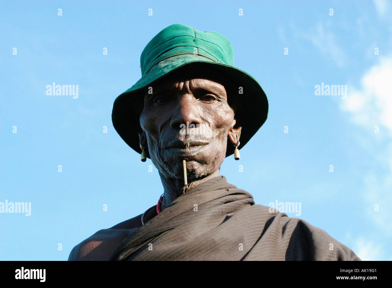 Toposa man / Nyanyagachor Stock Photo