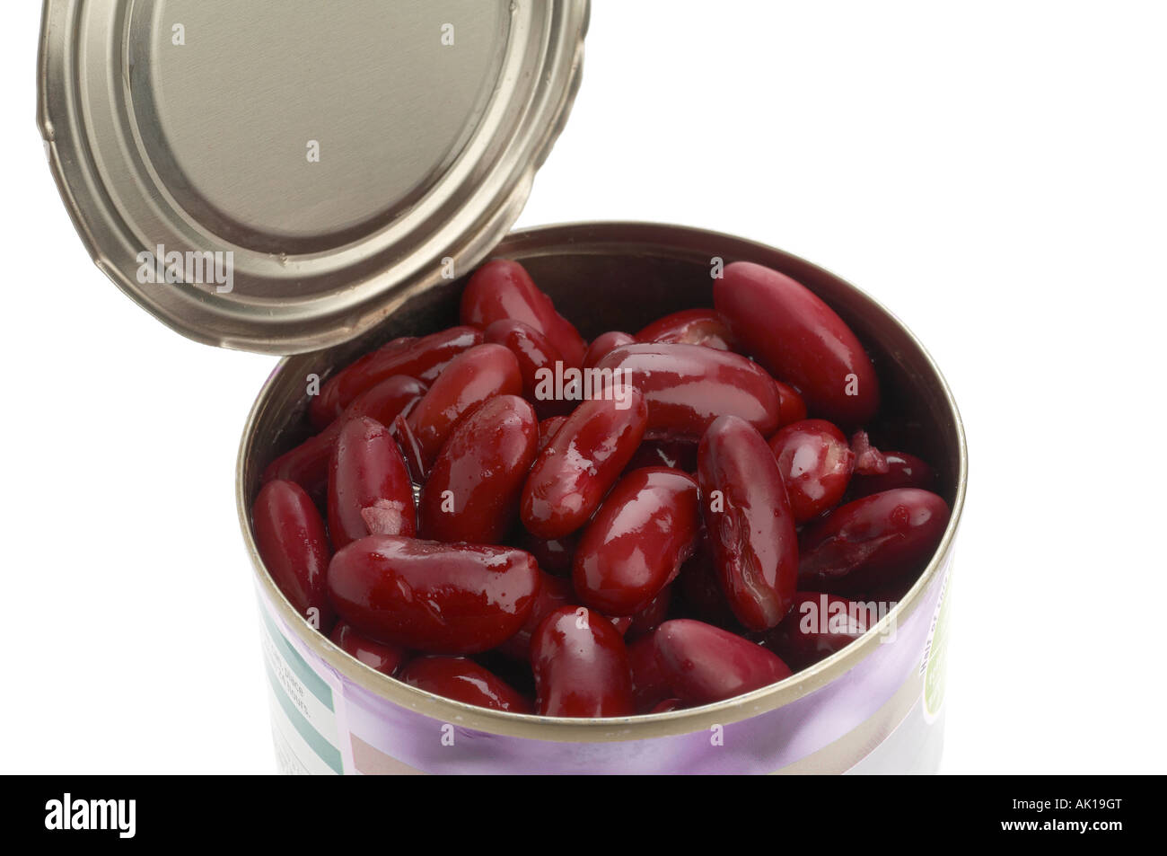 Can of red kidney beans Stock Photo Alamy