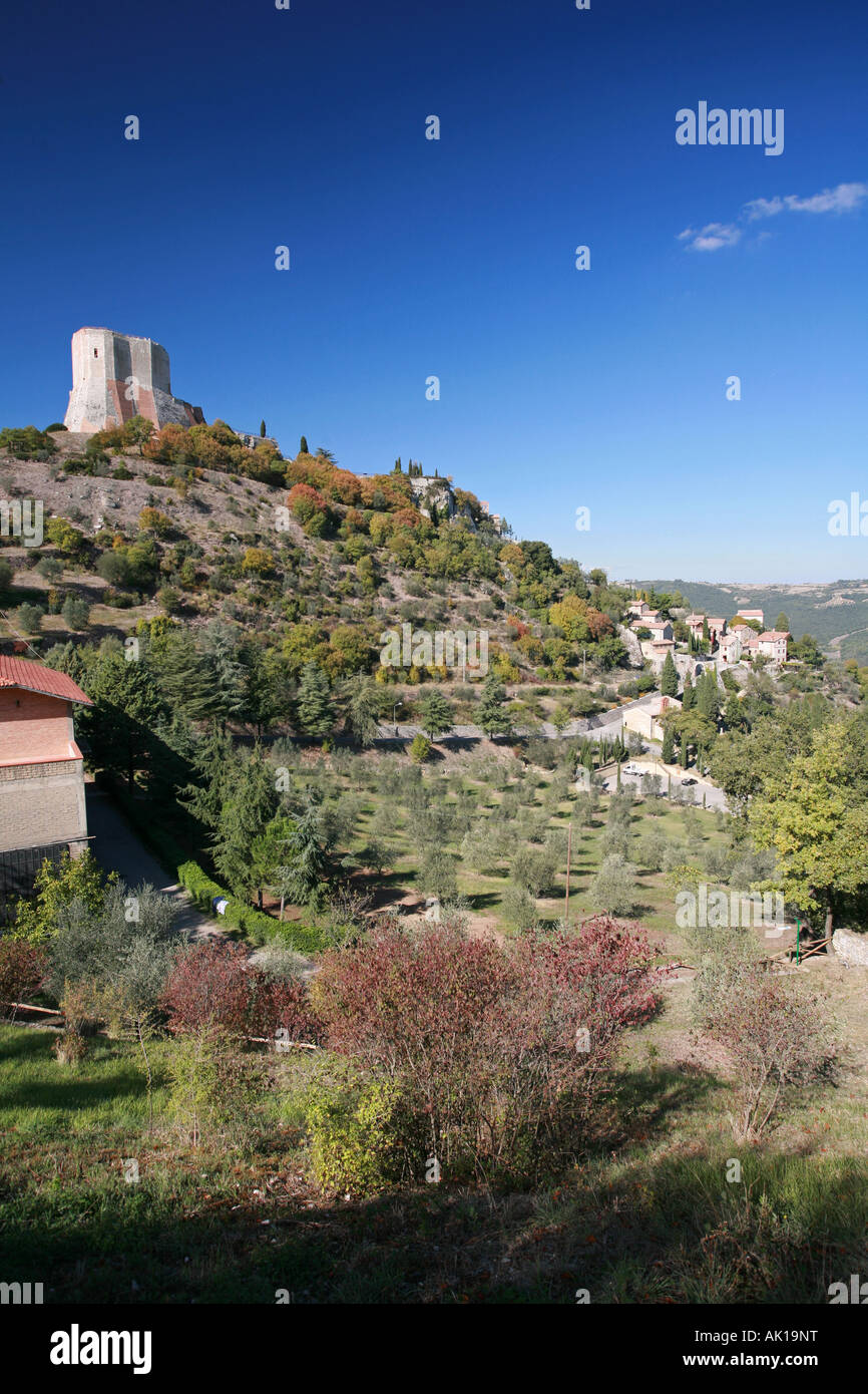 Rocca d Orcia Castle on volcanic hill top Castiglione d Orcia Rocca d