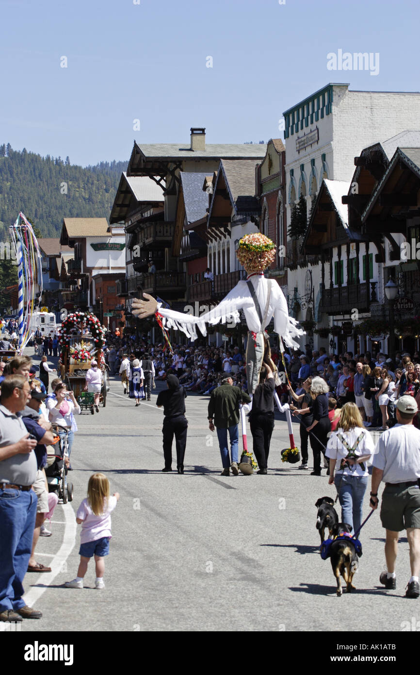 Festival Grand Parade, Leavenworth Washington USA Stock Photo Alamy