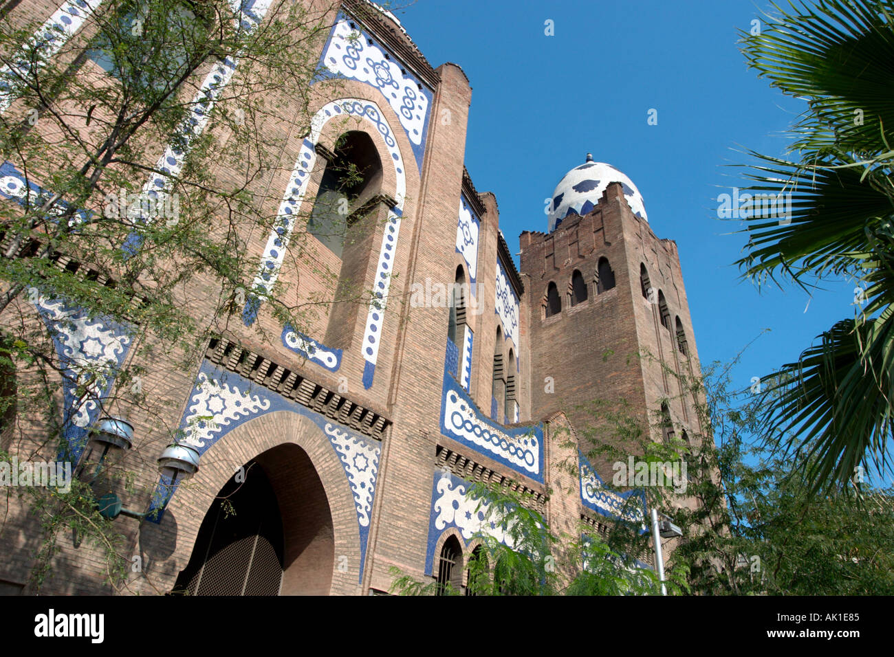 Placa de Toros Monumental, Eixample District, Barcelona, Catalunya, Spain Stock Photo