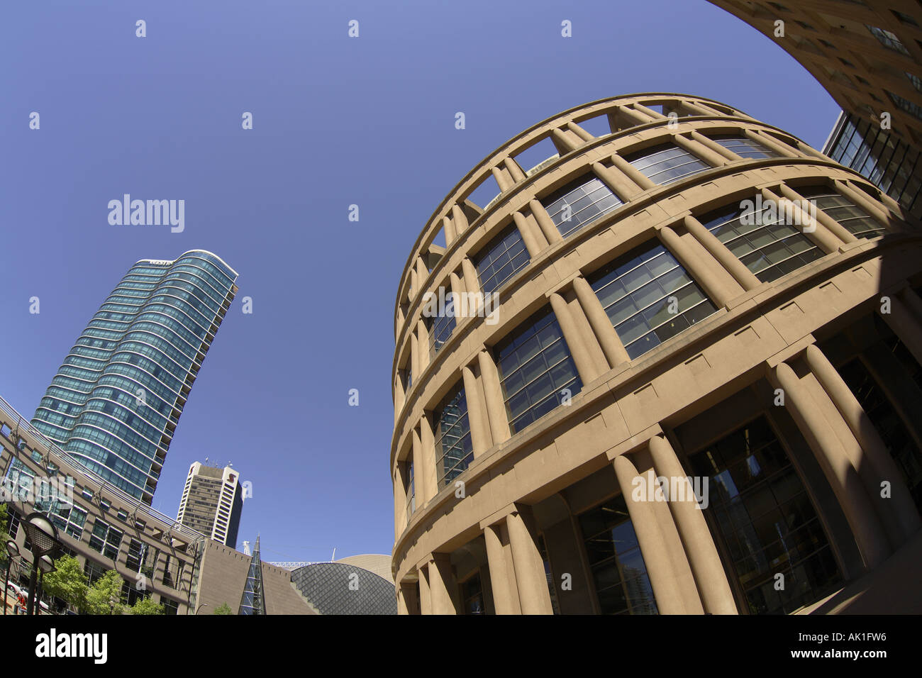 Vancouver Public Library and the Centre for Performing Arts, Canada Stock Photo
