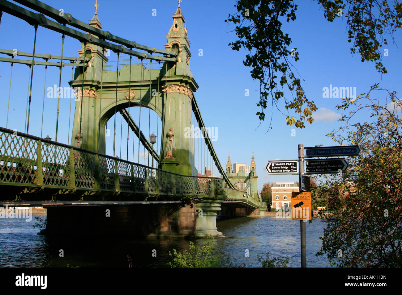Hammersmith suspension bridge hires stock photography and images Alamy