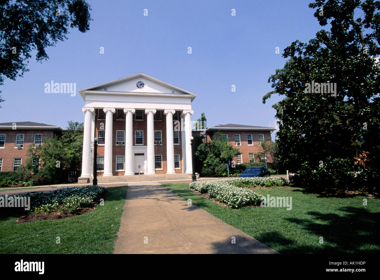 A view of Mississippi State University Ole Miss in William Faulkners hometown of Oxford Mississippi Stock Photo