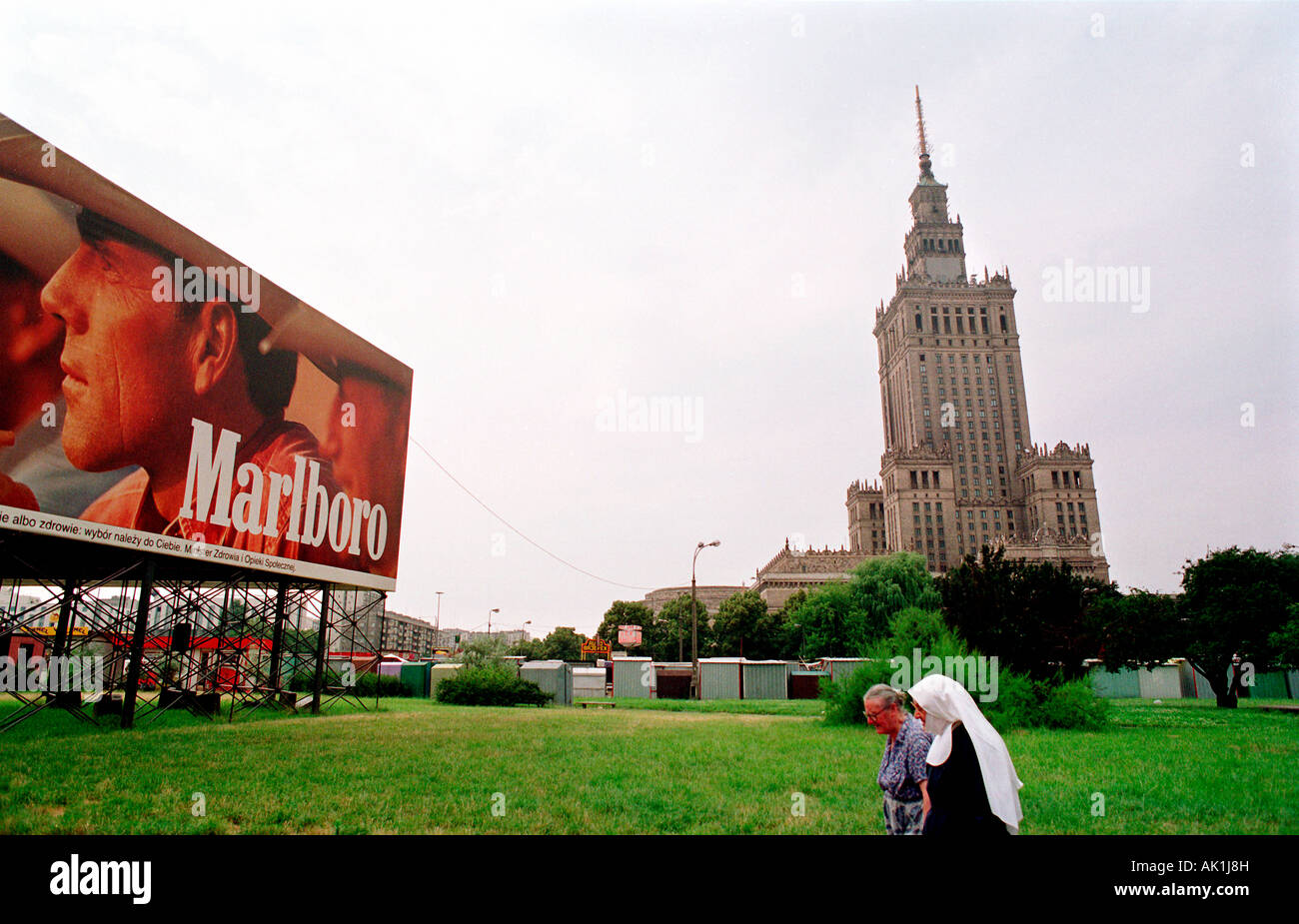 The Palace of Culture and Science in Warsaw, Poland Stock Photo