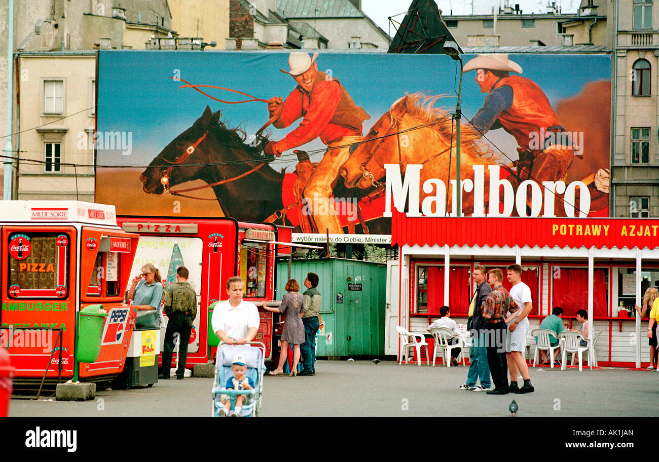 A Marlboro billboard in Warsaw, Poland Stock Photo Alamy