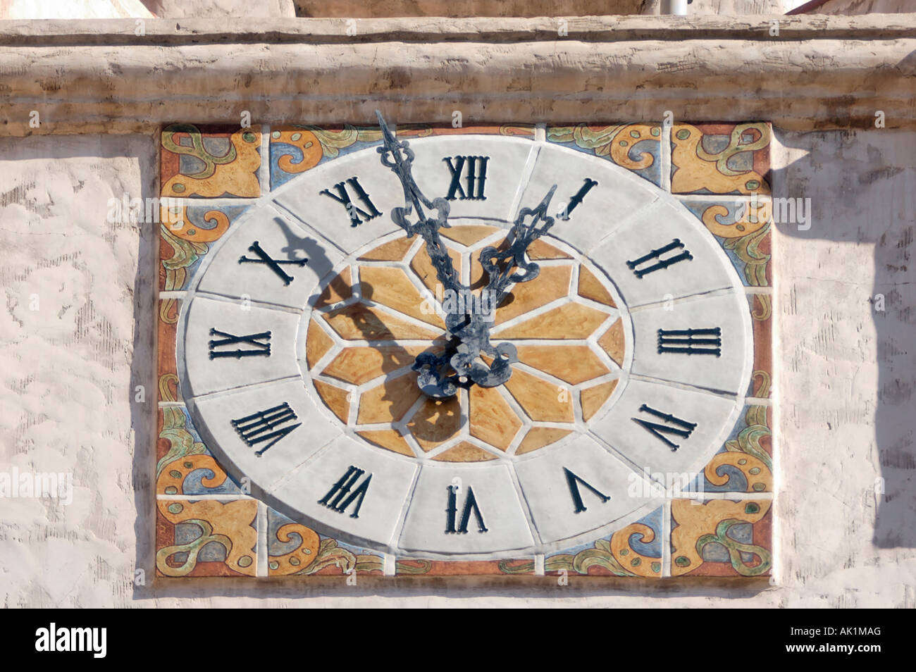 Stock photograph of clock tower at Death Valley Ranch aka Scottys