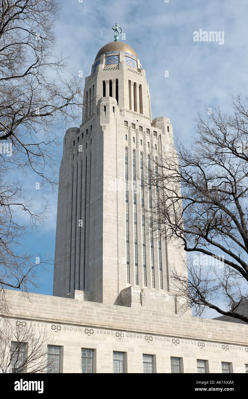 State Capitol building Lincoln Nebraska USA Stock Photo Alamy