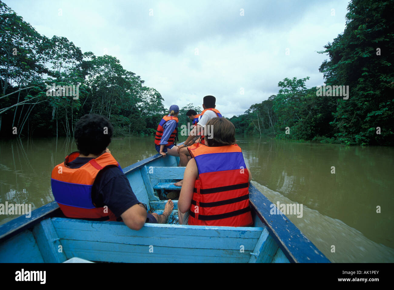 Boating down an Amazon Tributary - Amazon River Tributary, Yasuni ...