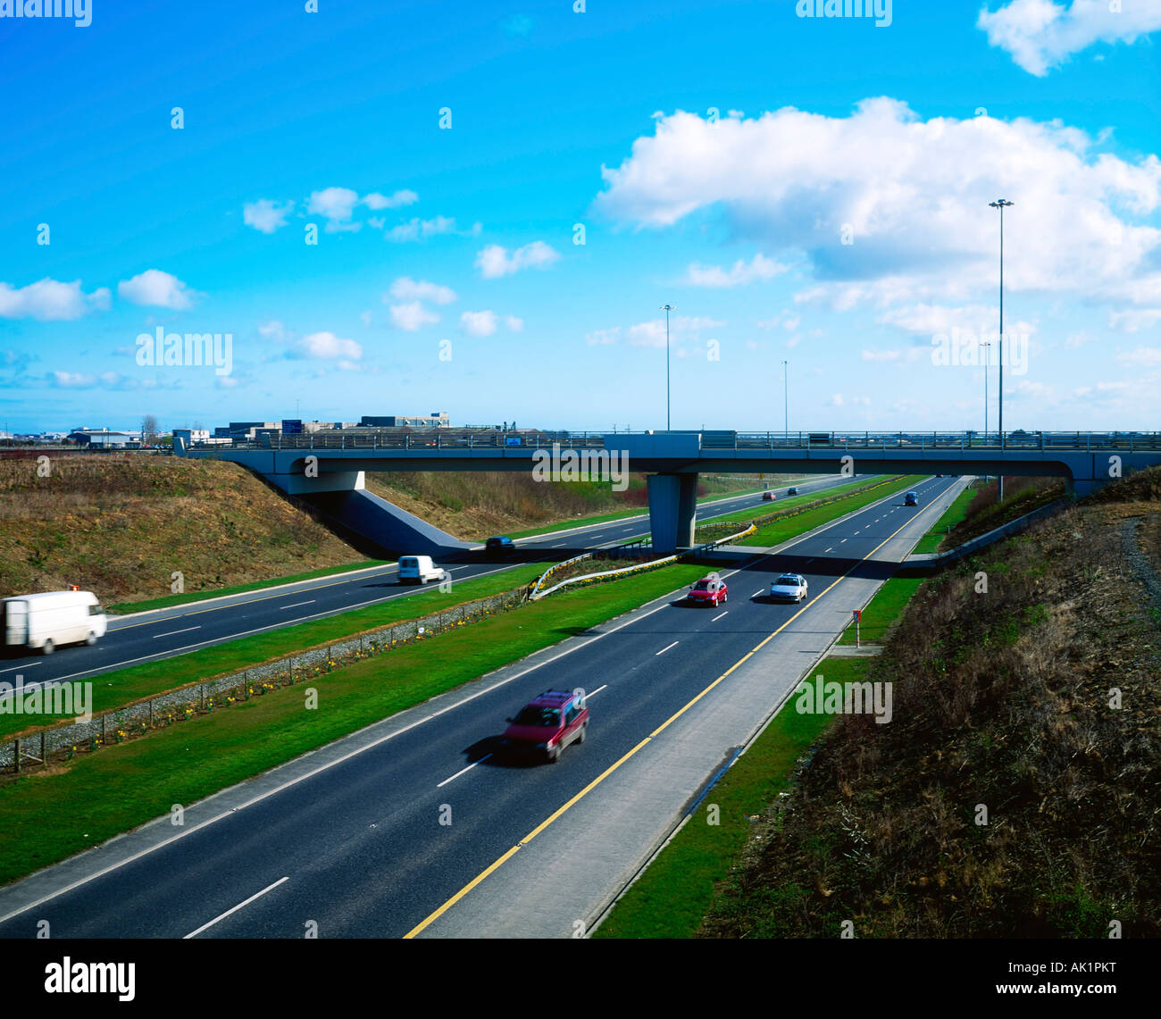 Motorway M50, Dublin, Ireland Stock Photo