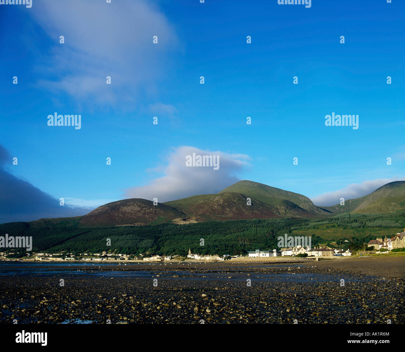 Newcastle and Mourne Mountains, Co Down, Ireland Stock Photo Alamy