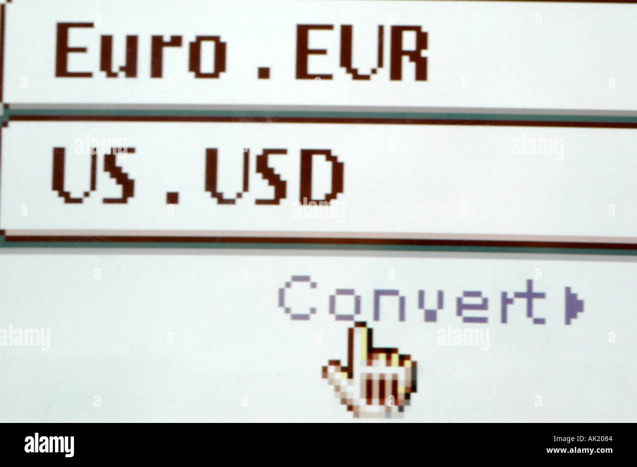 EUR USD Currency exchange convert value online Euro Dollar horizontal Stock  Photo - Alamy