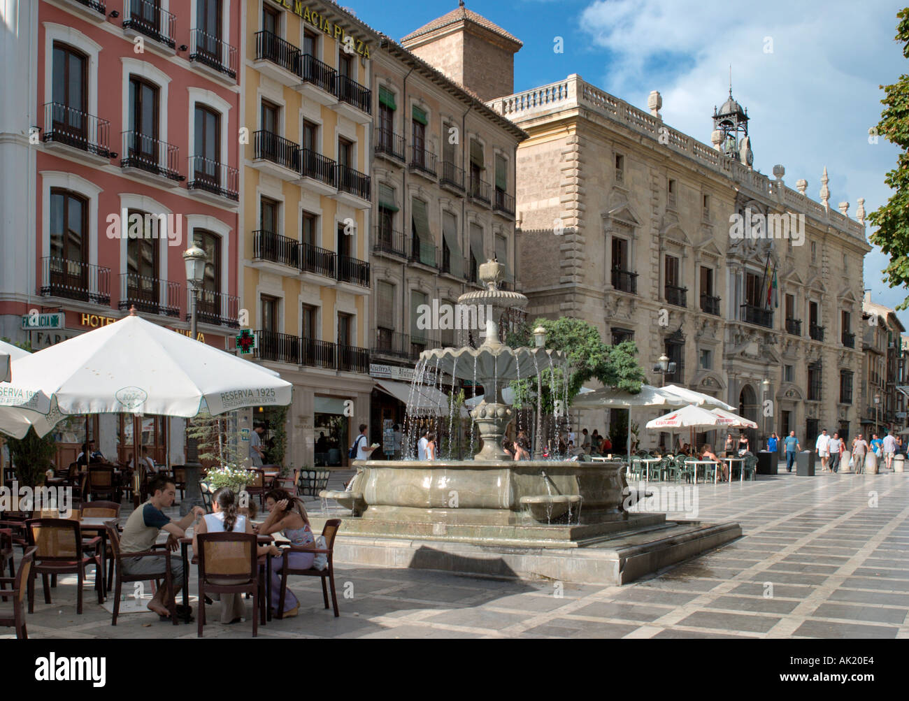 Plaza Nueva, Granada, Andalucia, Spain Stock Photo
