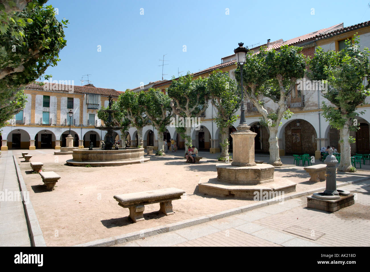 Plaza del Buen Alcalde, Ciudad Rodrigo, Castilla y Leon, Spain Stock Photo