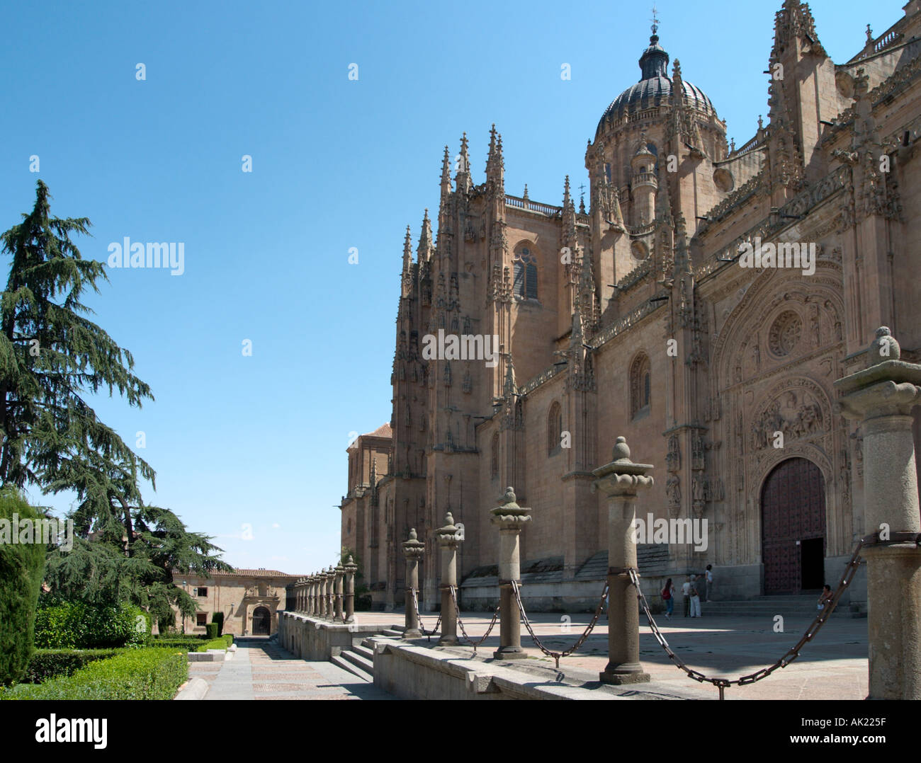 Catedral Nueva (New Cathedral), Plaza Anaya, Salamanca, Castilla y Leon, Spain Stock Photo
