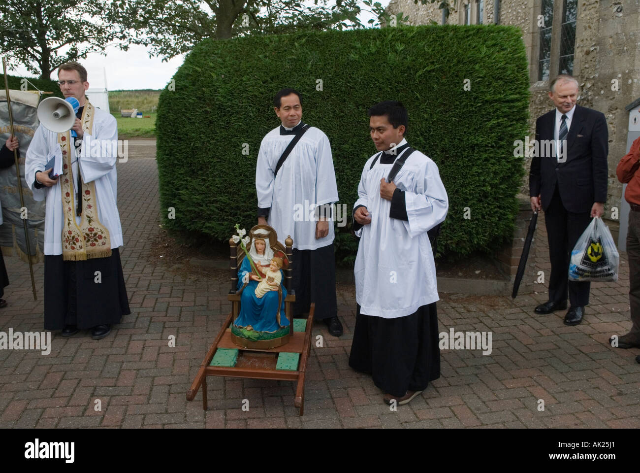 Walsingham Pilgrimage. The Slipper Chapel Before A Procession Into ...