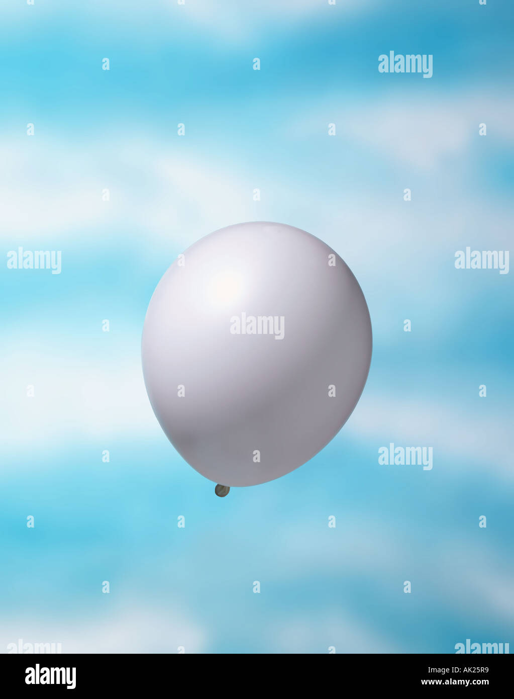 flying balloon Stock Photo