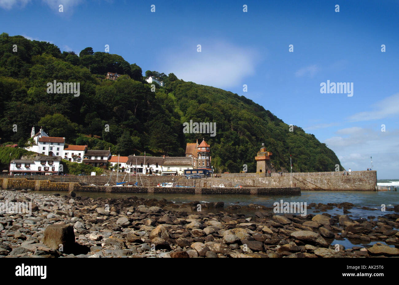 Lynmouth harbour, North Devon Stock Photo Alamy