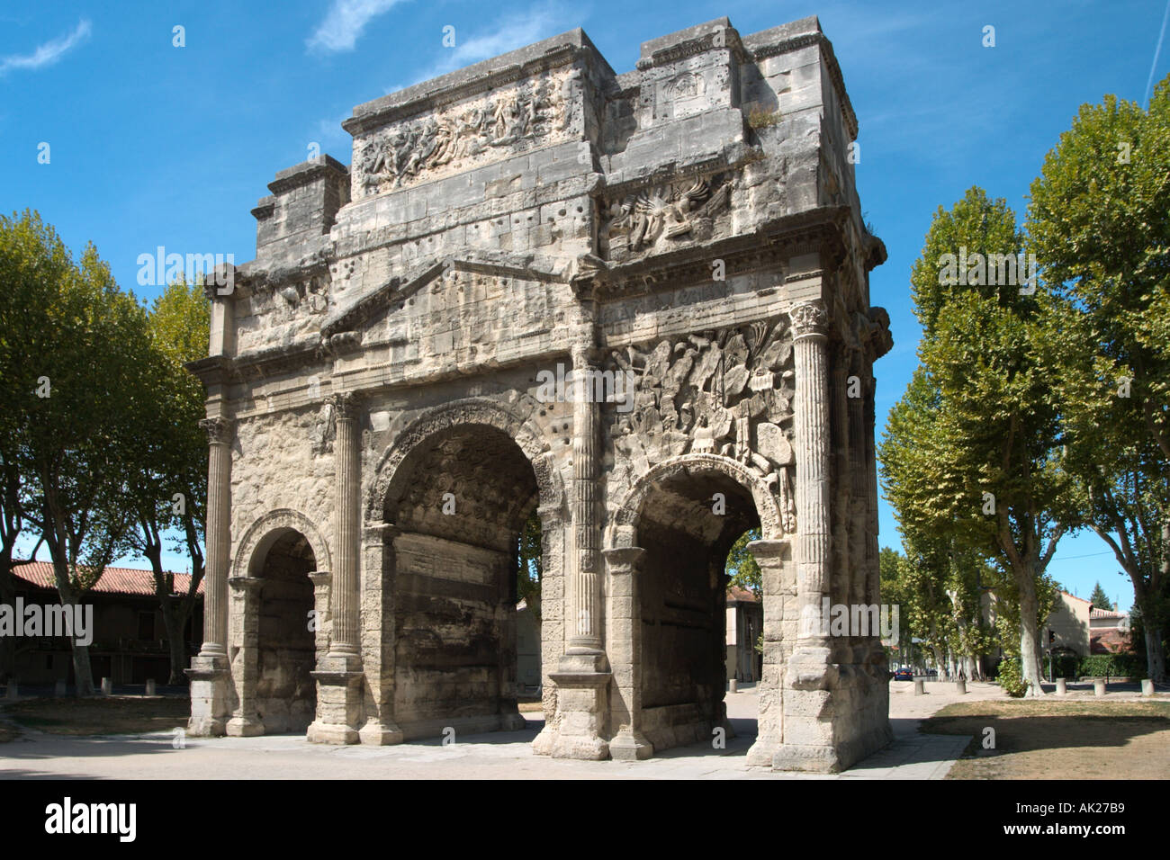 Arc de Triomphe, Orange, Provence, France Stock Photo