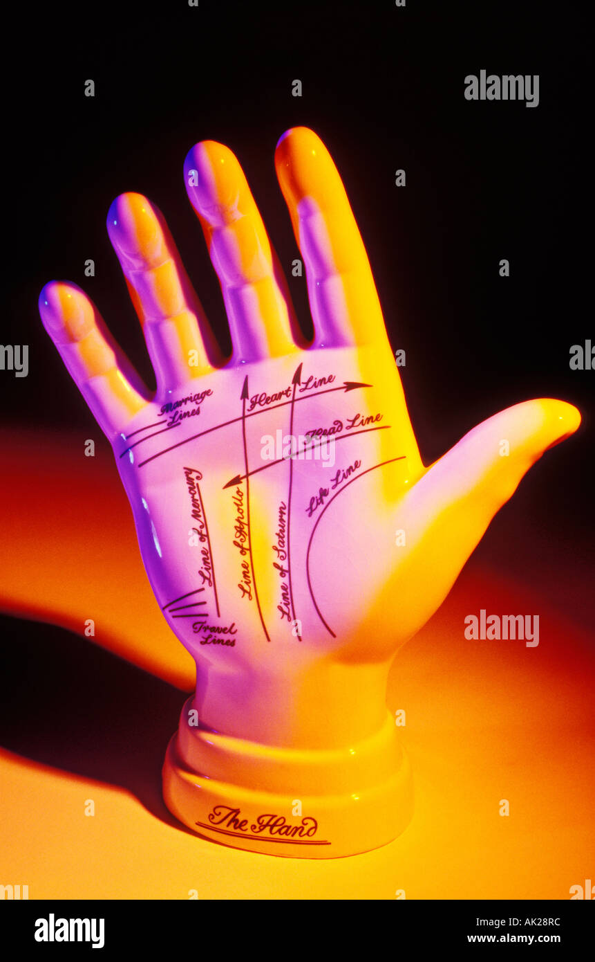 Fortune telling hand Stock Photo Alamy
