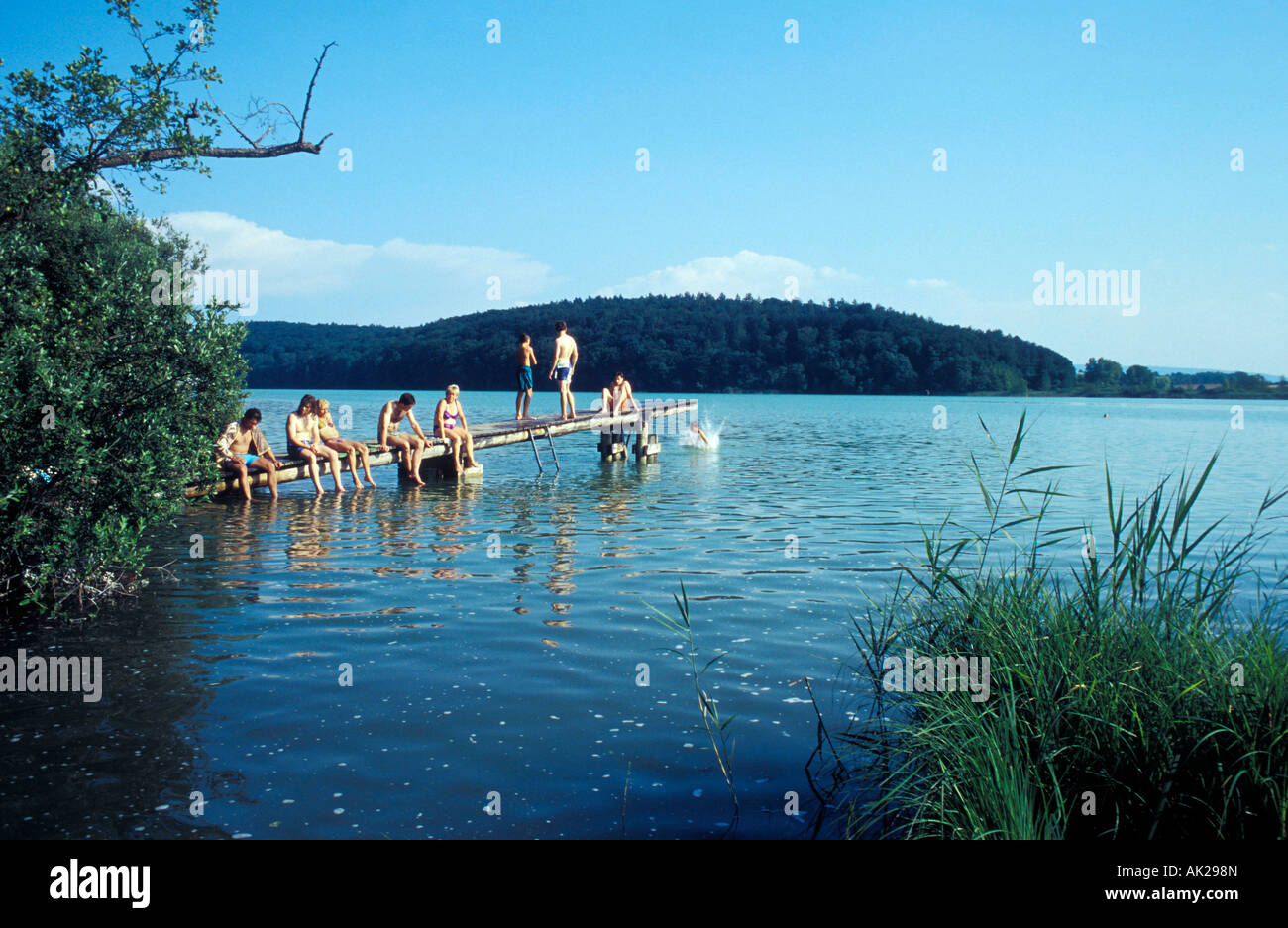 Lake near Radolfzell, Germany Stock Photo