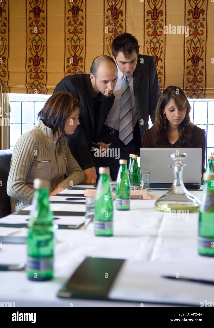 Business meeting in a conference room Stock Photo