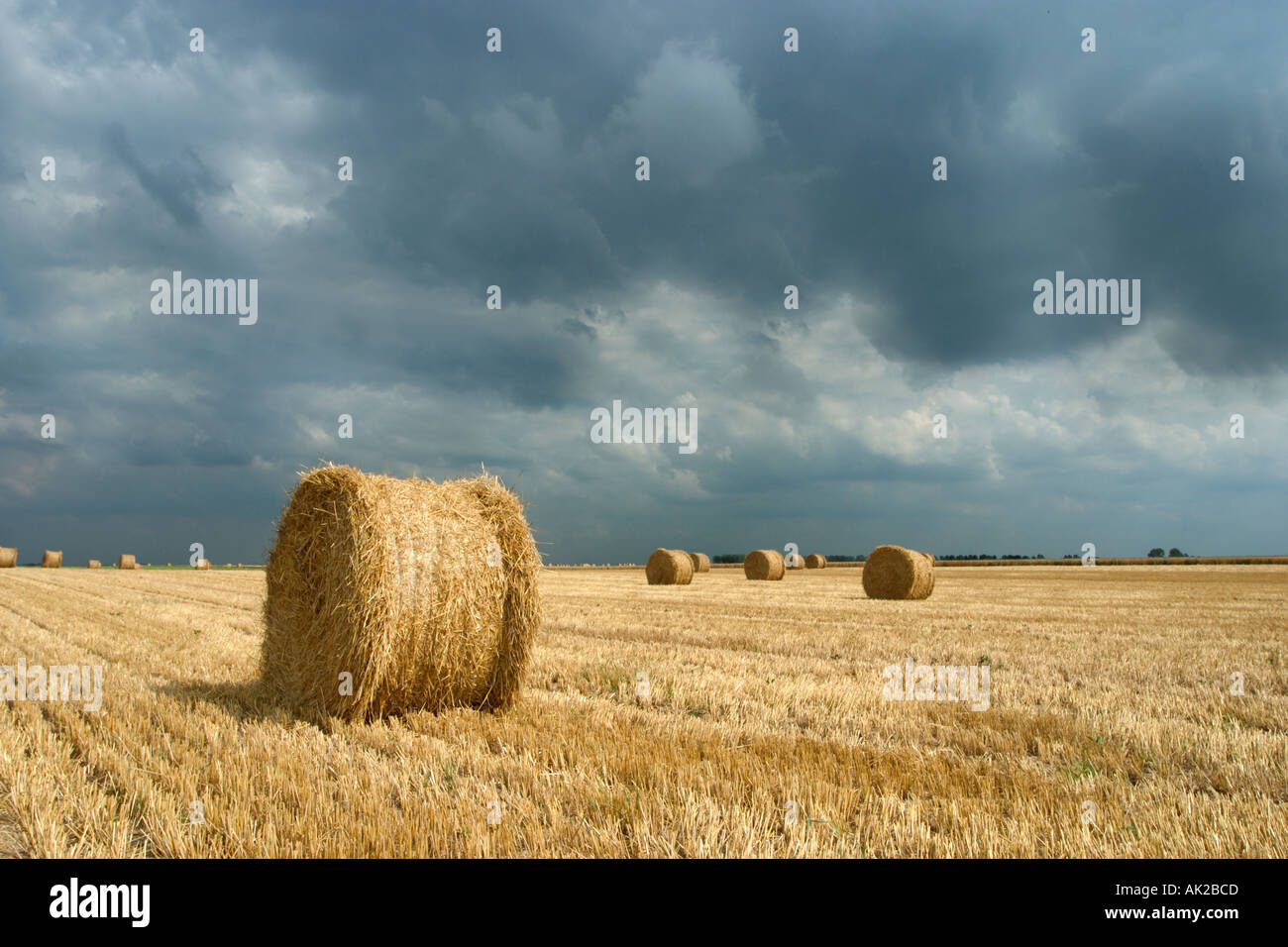 Landscape near Villers Bretonneux, Somme, Picardie, France Stock Photo