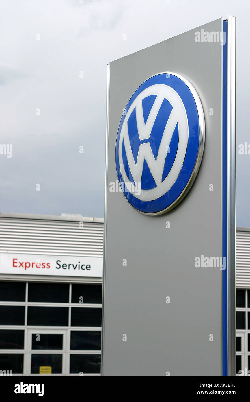 VW car dealer Stock Photo Alamy