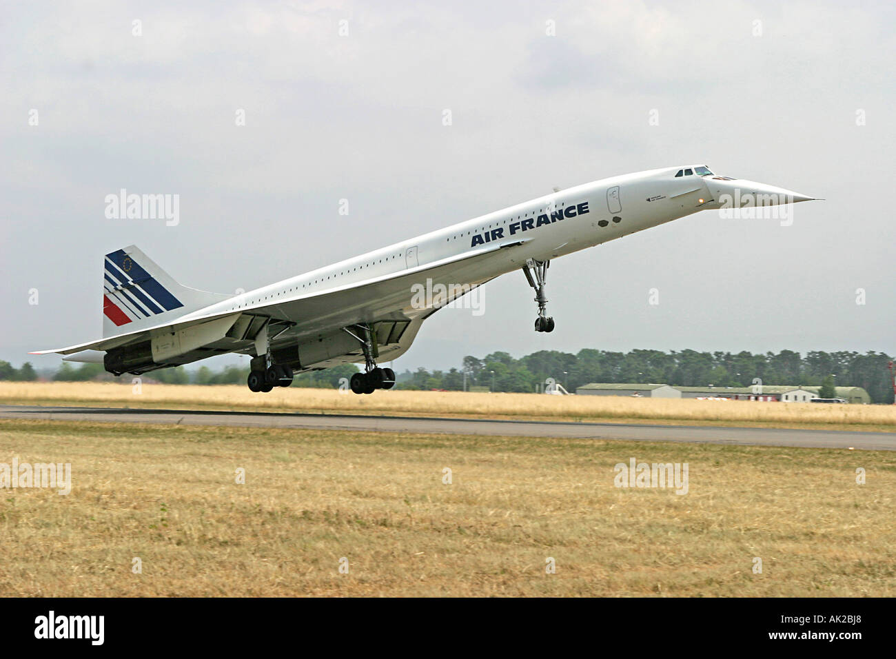 The last landing of the Concorde F-BVFB, Baden-Baden, Baden-Würtemberg, Germany Stock Photo