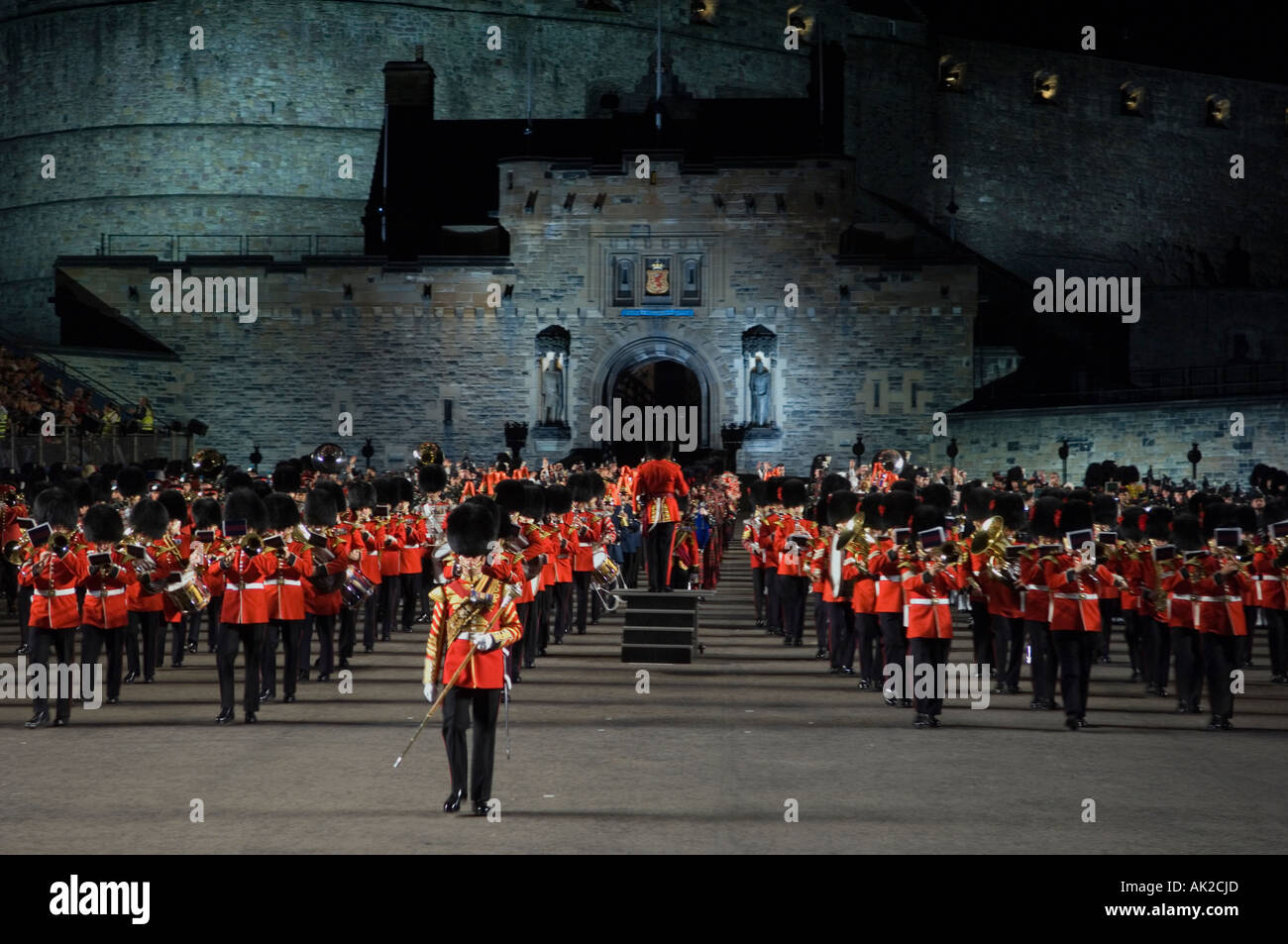 Pipes and Drums at the Edinburgh Military Tattoo the most spectacular