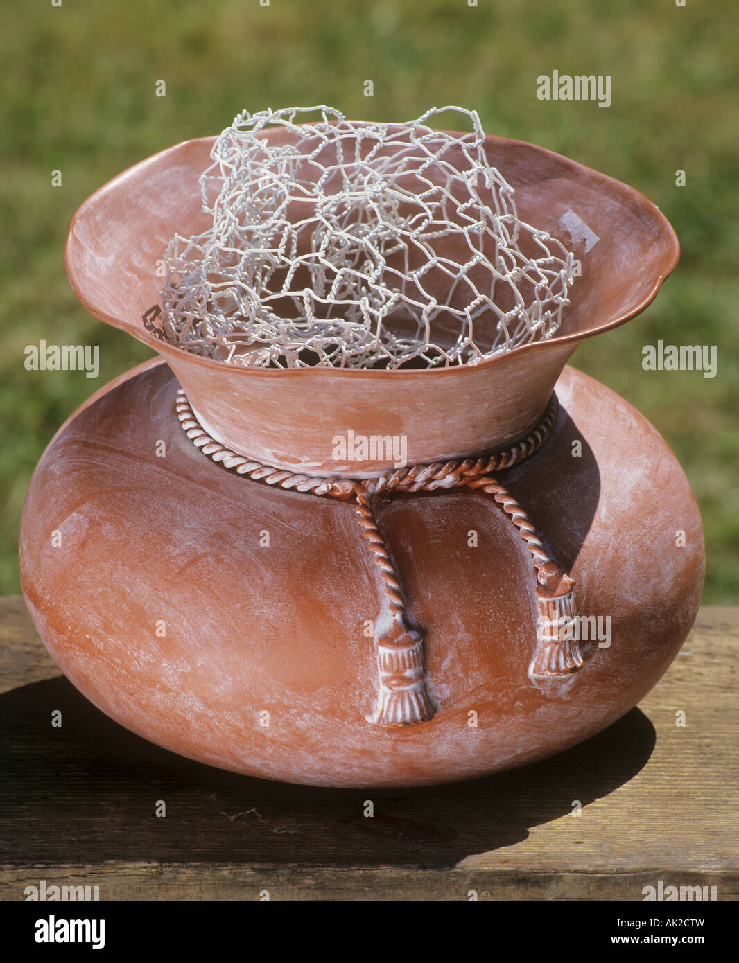 pot for flower arrangements Stock Photo