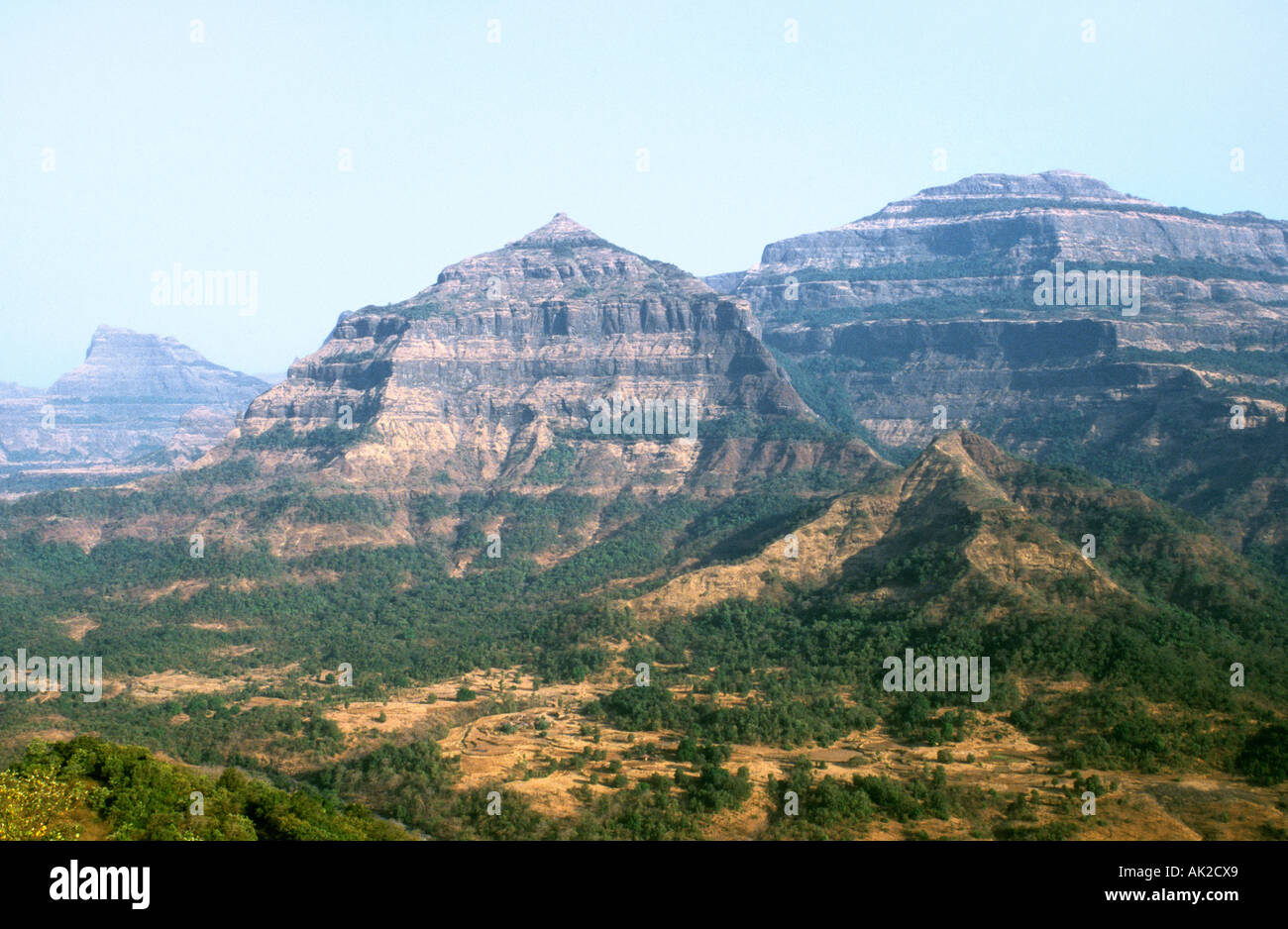 Sahyadri hills panchgani mahabaleshwar range maharashtra india hires