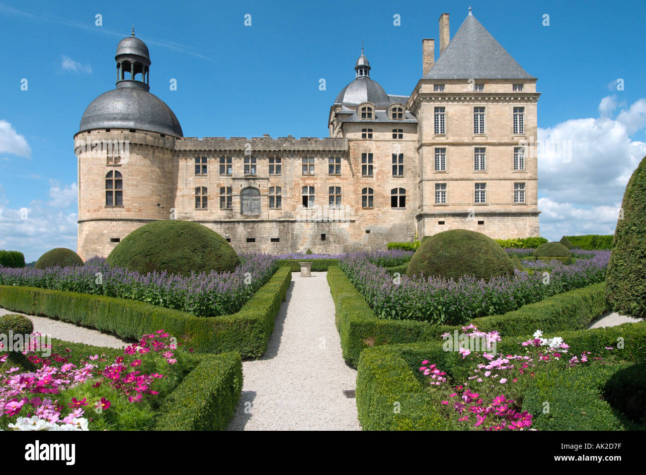 Chateau de Hautefort, Hautefort, Dordogne, France Stock Photo
