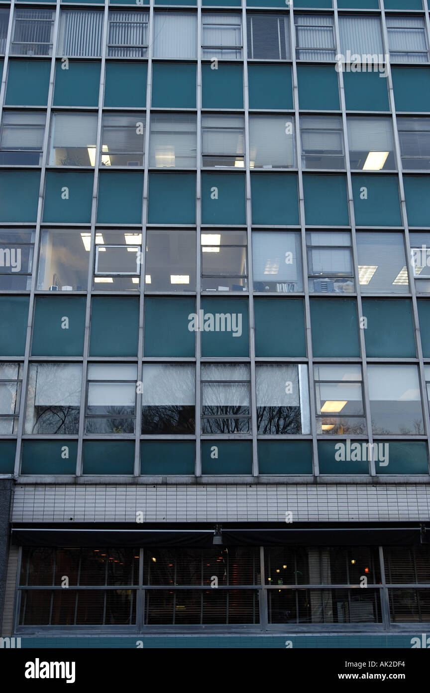 NY highrise high rise high rise building partial vertical Stock Photo ...